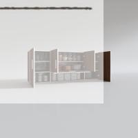 Kenzlife hazır mutfak acus22 cvz 060*150*22 mutfak banyo dolabı kapaklı raflı