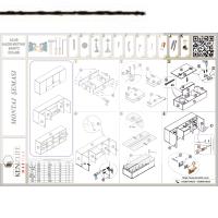 Kenzlife hazır mutfak acus22 cvz 060*150*22 mutfak banyo dolabı kapaklı raflı