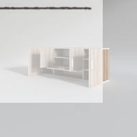 Kenzlife hazır mutfak acus22 crd 060*150*22 mutfak banyo dolabı kapaklı raflı
