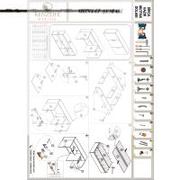 Kenzlife hazır mutfak dirca32 byz 060*120*32 mutfak banyo dolabı kapaklı raflı