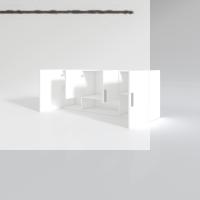 Kenzlife hazır mutfak floro22 byz 060*150*22 mutfak banyo dolabı kapaklı raflı