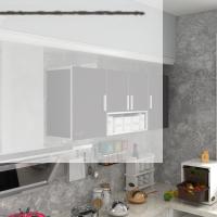 Kenzlife hazır mutfak floro22 gri 060*150*22 mutfak banyo dolabı kapaklı raflı
