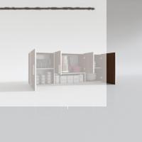 Kenzlife hazır mutfak floro22 cvz 060*150*22 mutfak banyo dolabı kapaklı raflı