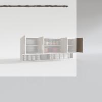 Kenzlife hazır mutfak general crd 060*150*22 mutfak banyo dolabı kapaklı raflı