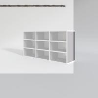 Kenzlife hazır mutfak hortus22 gri 060*120*22 banyo dolabı raflı kapaksız arkalıklı