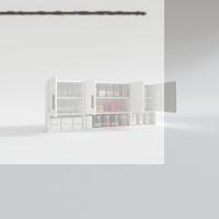 Kenzlife hazır mutfak konsta byz 060*150*22 mutfak banyo dolabı kapaklı raflı