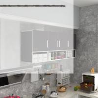 Kenzlife hazır mutfak konsta gri 060*150*22 mutfak banyo dolabı kapaklı raflı