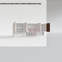 Kenzlife hazır mutfak konsta cvz 060*150*22 mutfak banyo dolabı kapaklı raflı