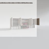 Kenzlife hazır mutfak konsta crd 060*150*22 mutfak banyo dolabı kapaklı raflı