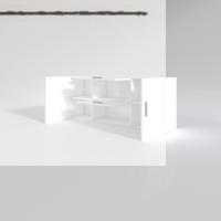 Kenzlife hazır mutfak lucida byz 060*150*22 mutfak banyo dolabı kapaklı raflı