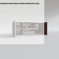 Kenzlife hazır mutfak lucida cvz 060*150*22 mutfak banyo dolabı kapaklı raflı
