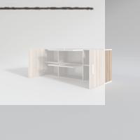 Kenzlife hazır mutfak lucida crd 060*150*22 mutfak banyo dolabı kapaklı raflı