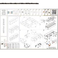 Kenzlife hazır mutfak marina byz 060*150*22 mutfak banyo dolabı kapaklı raflı