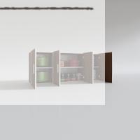 Kenzlife hazır mutfak marina cvz 060*150*22 mutfak banyo dolabı kapaklı raflı