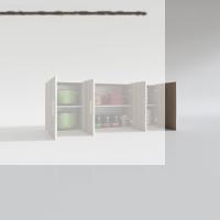Kenzlife hazır mutfak marina crd 060*150*22 mutfak banyo dolabı kapaklı raflı