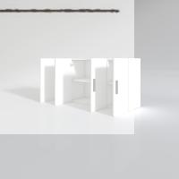 Kenzlife hazır mutfak merlanda byz 060*120*22 mutfak banyo dolabı kapaklı raflı