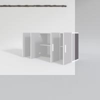 Kenzlife hazır mutfak merlanda gri 060*120*22 mutfak banyo dolabı kapaklı raflı