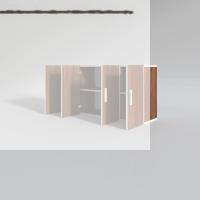 Kenzlife hazır mutfak merlanda cvz 060*120*22 mutfak banyo dolabı kapaklı raflı