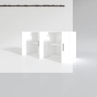 Kenzlife hazır mutfak merta byz 060*120*32 mutfak banyo dolabı kapaklı raflı