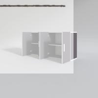Kenzlife hazır mutfak merta gri 060*120*22 mutfak banyo dolabı kapaklı raflı