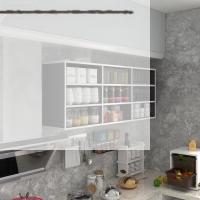 Kenzlife hazır mutfak orela gri 060*150*22 mutfak banyo dolabı kapaksız raflı