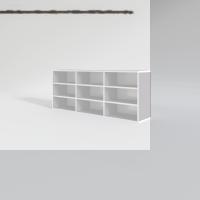 Kenzlife hazır mutfak orela gri 060*150*22 mutfak banyo dolabı kapaksız raflı