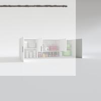 Kenzlife hazır mutfak packey byz 060*180*22 mutfak banyo dolabı kapaklı raflı