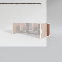 Kenzlife hazır mutfak packey cvz 060*180*22 mutfak banyo dolabı kapaklı raflı