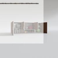 Kenzlife hazır mutfak packey cvz 060*180*22 mutfak banyo dolabı kapaklı raflı