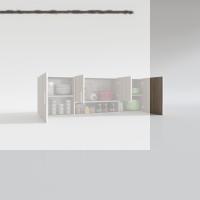 Kenzlife hazır mutfak packey crd 060*180*22 mutfak banyo dolabı kapaklı raflı