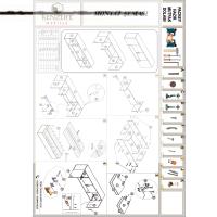 Kenzlife hazır mutfak packey crd 060*180*22 mutfak banyo dolabı kapaklı raflı