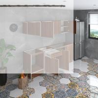 Kenzlife hazır mutfak seti nayakan cvz 240 cm genişlik üst tezgahsız ankastre fırın modüllü