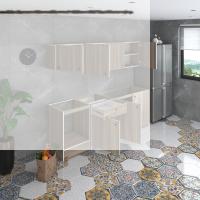 Kenzlife hazır mutfak seti nayakan crd 240 cm genişlik üst tezgahsız ankastre fırın modüllü