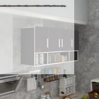 Kenzlife hazır mutfak severus gri 060*120*22 mutfak banyo dolabı kapaklı raflı
