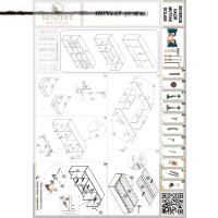 Kenzlife hazır mutfak severus crd 060*120*22 mutfak banyo dolabı kapaklı raflı