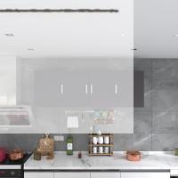 Kenzlife hazır mutfak silvanus gri 060*180*22 mutfak banyo dolabı kapaklı raflı