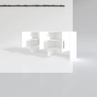Kenzlife hazır mutfak vesper byz 060*120*22 mutfak banyo dolabı kapaklı raflı