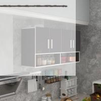 Kenzlife hazır mutfak vesper gri 060*120*22 mutfak banyo dolabı kapaklı raflı