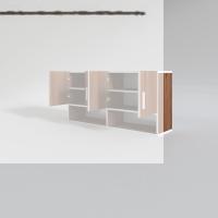Kenzlife hazır mutfak vesper cvz 060*120*22 mutfak banyo dolabı kapaklı raflı
