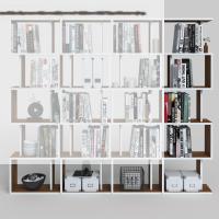 Kenzlife kitaplık raf diba4 cvz 129X160x19 banyo kiler ofis (m)