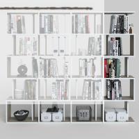 Kenzlife kitaplık raf diba4 crd 129X160x19 banyo kiler ofis (m)