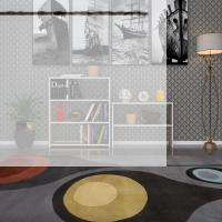 Kenzlife kitaplık süper ga 150*80*19 crd 5 katlı tek bölme çift bölme opsiyonlu ofis mutfak banyo dolabı arkalıksız