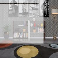 Kenzlife kitaplık süper ga 180*80*19 cvz 6 katlı tek bölme çift bölme opsiyonlu ofis mutfak banyo dolabı arkalıksız