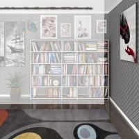Kenzlife kitaplık süper ga 150*200*19 cvz 5 katlı 3 bölme çift bölme opsiyonlu ofis mutfak banyo dolabı arkalıksız