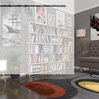 Kenzlife kitaplık süper ga 150*200*19 crd 5 katlı 3 bölme çift bölme opsiyonlu ofis mutfak banyo dolabı arkalıksız