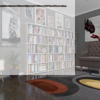 Kenzlife kitaplık süper ga 150*240*19 crd 5 katlı 3 bölme çift bölme opsiyonlu ofis mutfak banyo dolabı arkalıksız