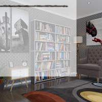 Kenzlife kitaplık süper ga 180*160*19 gri 6 katlı 2 bölme çift bölme opsiyonlu ofis mutfak banyo dolabı arkalıksız