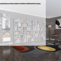 Kenzlife kitaplık süper ga gri 180*320*19 6 katlı 4 bölme çift bölme opsiyonlu ofis mutfak banyo dolabı arkalıksız