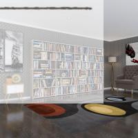 Kenzlife kitaplık süper ga crd 180*320*19 6 katlı 4 bölme çift bölme opsiyonlu ofis mutfak banyo dolabı arkalıksız