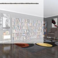 Kenzlife kitaplık süper ga gri 180*400*19 6 katlı 5 bölme çift bölme opsiyonlu ofis mutfak banyo dolabı arkalıksız